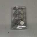 CHICTIE Nickel Shower Curtain Hooks, Rustproof Shower Curtain Rings for Bathroom, Metal Shower Hooks for Shower Curtain Rod, Modern Decorative Shower Curtain Hangers Set of 12, Round Heavy Duty Design