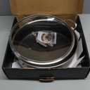 HexClad Hybrid Nonstick 12-Inch Frying Pan with Tempered Glass Lid, Stay-Cool Handle, Dishwasher-Friendly, Oven-Safe Up to 900F, Induction Ready, Compatible with All Cooktops