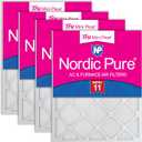 Nordic Pure 20x30x1 (Actual Size: 19 3/4 x 29 3/4 x 3/4) Tru Mini Pleat MERV 11 AC Furnace Air Filters  2.5X More Media for Extended Durability & Superior Filtration - 4 Pack