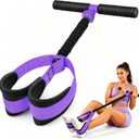 55 LBS Pedal Resistance Band with Handle-Non-Slip Fabric Foot Pedals Resistance Bands with Handles Home Workout Sit Up Exercise Equipment Thickened Latex Tubes Portable Home Workout Equipment