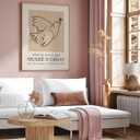 Poster Master Vintage Poster - Dove Print - Bird Art - Line Drawing - Sketch Art - Gift for Boys, Girls & Animal Lover - Minimal Decor for Kid's Room or Nursery - 8x10 UNFRAMED Wall Art (Pigeon)