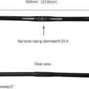 Mountain Bike Road Bike Handlebar Aluminum Alloy Flat Bar Riser Bar 25.4mm600mm & 31.8mm620mm(Flat bar,25.4mm600mm)