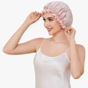 THXSILK 100% Mulberry Silk Bonnet for Women Hair Bonnet with Elastic Band Soft Sleep Caps for Women
