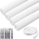 Pangda 4 Pcs 6 ft Pipe Insulation Foam Tube Heat Preservation Insulated Foam Anti Slip Tubing Cover Wrap for Water and Air Conditioning Copper Winter(0.98 x 0.59 x 70.80Inch,White)