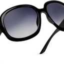 miyya Bug Eye Oversized Polarized Sunglasses Womens, Trendy Retro Sun Glasses for Women 2025, Oversized UV Protection Shades (Black/Grey Gradient)