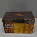 Twinkle Star 300 LED Window Fairy Curtain String Lights, 8 Modes Fairy Lights for Bedroom Wedding Party Home Garden Outdoor Indoor Wall Decorations, Warm White, 2 Pack