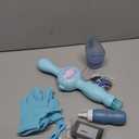 Magical Fog Bubble Wand, Friendly Fog Bubble Machine, Puff Pop Bubble Maker, Simple Button for Safe Play Role Play Props Quiet Motor Easy to Operate (Blue)