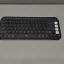 Logitech POP ICON Keys Wireless Bluetooth Keyboard, Comfortable Typing, Programmable Keys, Easy-Switch Between up to 3 Devices, for Laptop, Tablet, PC Graphite and White