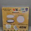 20 Inch Large LED Flush Mount Ceiling Light, 40W,4350LM, 3000K/4000K/6000K CCT Selectable,0.98inch Super Slim Low Profile Round Flat Panel Light for Bedroom,Kitchen,Hallway(White), NoRemote-20inch-1PK