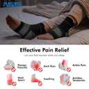 6 Pairs Plantar Fasciitis Socks for Men & Women, Ankle Brace Compression Socks with Arch Support for Achilles Tendonitis, Heel Pain, Swelling & Arthritis Relief, Black, X-Large