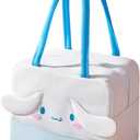 Cute Lunch Bag for Women, Leakproof Cartoon Lunch Box, Reusable Large Capacity Lunch Tote Bag for Work Travel Picnic (Blue-2)