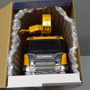 Official Licensed Scania Friction Toy Truck Extra Large Friction Truck with Lights and Sounds Friction Toy Truck for Kids (Cement Mixer Truck)