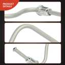 2 x A-Premium Rear Side Brake Hydraulic Hose Compatible with Volkswagen and Audi Models - Jetta 2005-2018, Golf 2010-2014, Golf R 2012-2013, Beetle 2012-2019, A3, A3 Quattro, Eos, GTI, TT, R32, Rabbit
