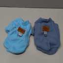 2 Pack Dog Sweaters Warm Fleece Dogs Sweatshirt for Small Medium Dogs with Leash Ring Pet Outfit Puppy Coat Apparel Winter Dog Clothes for Chihuahua, Yorkie, Bulldog, Dachshund Cats XXS, Blue