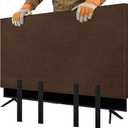 TV Cover for Moving, Fits to 50"- 55" Flat Screen TV Moving Cover, Dustproof Coffee Felt TV Screen Covers, Anti-Scratch TV Bags for Moving with Bottom Strap for House Moving, Home Renovation