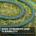 Relxitl Garden Hose, Flexible Water Hose, Ultra Lightweight Non-Expanding hose with 10 Function Sprayer, Leak proof, Pressure Resistant for Yard, Outdoor (Green, 50FT)