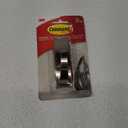 Command Large Modern Reflections Metal Hook, Brushed Nickel, 1-Hook, 2-Strips, Decorate Damage-Free
