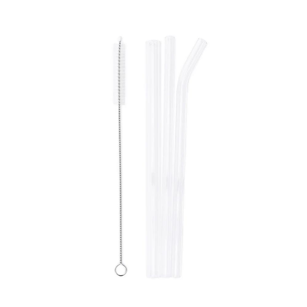Glass Straws 4 Pieces