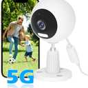 GUOANVISION 5G Cameras for Home Security,3MP Outdoor Indoor Security Camera for Baby/Elder/Dog/Pet/Nanny, WiFi Baby Monitor, 3 Alarm Modes, 3 Night Vision, IP66 Waterproof, 24/7 SD Recording/Cloud