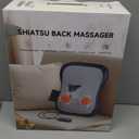 Shiatsu Back and Neck Massager for Pain Relief Deep Tissue, Up and Down Rolling Back Massager with Heat, 3D Kneading Massage for Office Home Car, Birthday Gifts for Women Men Mom Dad (Gray)