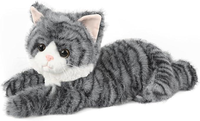 Black Cat Stuffed Animals, Microwavable Stuffed Animal Adorable Fluffy Cat Plush for Warmth & Comfort, Heatable Coolable Lavender Scent Cat Toy, Cute Soft Plushies Cat Gifts for Kids Boy Girls & Adult
