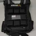 APEXUP Adjustable Weighted Vest Men 20lbs/30lbs/40lbs Weights with Reflective Stripe, Weight Vest Woman Workout Vest for Strength Training Running Walking