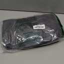 NeColorLife Ottoman Cover Rectangle Waterproof Ottoman Slipcover Rectangular Thick Storage Footrest Stool Covers Furniture Protector for Pets(Medium,Dark Gray&Light Gray)