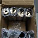 2 Pack Warm Gold Curtain Rods for Windows 48 to 84 Inches Adjustable Length Heavy Duty 1" Diameter Brass Window Curtain Rod with Solid Metal Finials for Outdoor Farmhouse Bedroom Kitchen Living Room