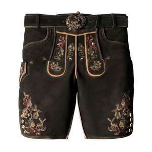 Authentic Lederhosen Men Shorts - Oktoberfest Outfits Men- German Lederhosen Mens - Genuine leather, Size 58
