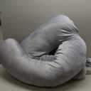 MOON PARK Pregnancy Pillows for Sleeping - 57 Inch U Shaped Full Body Maternity Pillow with Removable Cover - Support for Back, Legs, Belly, Hips - Pregnancy Pillow for Women - Grey