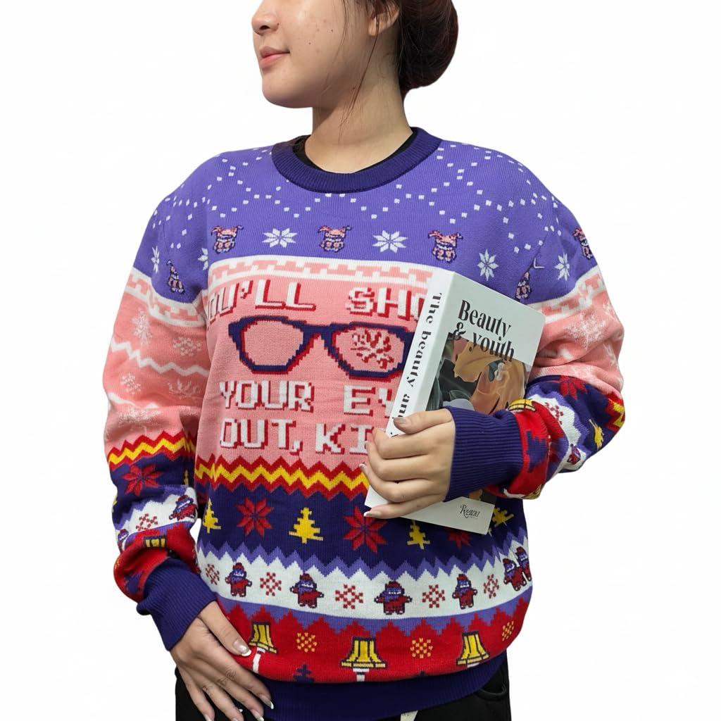 AstralWardrobe Ugly Christmas Sweater for Women 2025 - Christmas Movie Ugly Sweater - Christma Sweaters for Men, Women - Christmas Movie Xmax Sweaters - Christmas Outfits (XL)