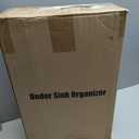 Under Sink Organizer, 2 Packs 2 Tier Under Sink Organizers and Storage, Slide out Pull out Cabinet Organizer Shelf, Metal Sliding Drawer for Kitchen Bathroom Pantry Cabinet Closet Organization Rack (Black)