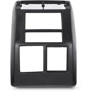CROSSDESIGN Double Din Stereo Radio Dash Mounting Bezel Kit Compatible with Jeep Wrangler TJ 1997-2002 95-6549
