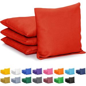 GoSports Cornhole Bean Bags Set of 4 - Regulation All Weather - Classic Red