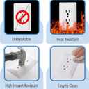 Bates Duplex Wall Outlet Covers - 10 Pack, White Wall Plates
