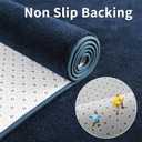 7x10 Large Area Rugs for Living Room Bedroom,Soft Memory Foam Modern Indoor Fuzzy Shaggy Rug, Low Pile Carpet for Kids Room Nursery Home Decor, Blue