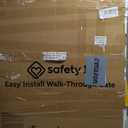 Safety 1st Easy Install Walk Thru Baby Gate for Doorway With Door, Dog Gates, Fits 29"-38", Easy Install 28" Tall, White