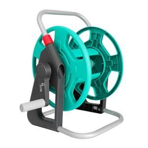 Garden Water Hose Reel Cart,Holds 50-80 Ft of 5/8 Inch Hose, Portable Hose Pipe Holder for Outside (Green)