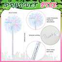 24 Pcs Foil Firework Pens Pom Pom Ballpoint Pens Bulk Happy Birthday Party Favor Supply Glitter Sparkly Tinsel Princess Pen Goodie Bag Stuffer Wedding Party Decorations Gift(Silver)