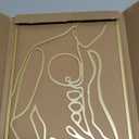 SIETIOJI 3 Pcs Gold Wall Art Decor with Real Metal Wall Art,Gold Metal Modern Minimalist Male Body Shape Wall Art for Living Kitchen Bedroom Wall Decor