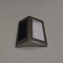 JSOT Outdoor Solar Lights - Solar Powered Deck Lights Waterproof Light for Fence Post Light Outside for Backyard Patio Stair Wall Lighting, 3LED Cool Light 6 Pack