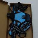 PHOEPET Reflective Dog Harness Large Breed Adjustable No Pull Vest with Handle 2 Metal Rings 3 Buckles [Easy to Put on & Take Off](XL, Blue)