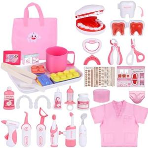 Gifts2U Dentist Kit for Kids, 42Pcs Doctor Kit for Toddlers, Educational Dentist Toys for Kids, Kids Dentist Playset, Dentist Toys for Kids,Gift for Girls Boys
