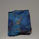 FOREVER QUEEN Blue Gold Luxury Marble Luggage Cover Suitcase Protector Suitcase Cover Anti-Scratch,Stretchable Bag Cover Washable Durable Polyester, L