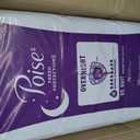 Poise Overnight Incontinence & Postpartum Pads for Bladder Leaks, 8 Drop Extra Coverage, 72 Count (2 Packs of 36)