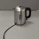 Amazon Basics Electric Stainless Steel Kettle for Tea and Coffee, BPA-Free, Fast Boiling, Auto Shut-Off, 1 Liter, 1500W, Black and Silver