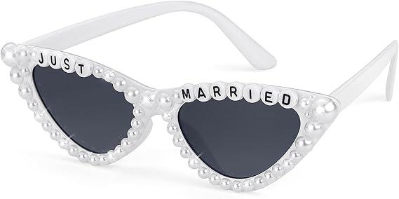 WantGor Cat Eye Sunglasses for Women, Bachelorette Party Bride to Be Gifts Bride Sun Glasses Bridal Engagement Decorations, Pack of 4 WantGor Cat Eye Sunglasses for Women, Bachelorette Party Bride to Be Gifts Bride Sun Glasses Bridal Engagement Decorations, Pack of 4