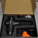 TOLOCO Massage Gun, Upgrade Deep Tissue Back Massager with 10 Replacement Heads, Percussion Massage Guns for Athletes for Pain Relief, Super Quiet Electric Massager for Christmas Gift, Carbon