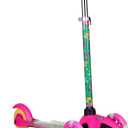 Self Balancing Kick Scooter with Light Up Wheels, Extra Wide Deck, 3 Wheel Platform, Foot Activated Brake, 75 lbs Limit, Kids & Toddlers Girls or Boys, for Ages 3 and Up