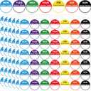 7 Days of The Week Labels 1 Inch Color Coding Food Rotation Labels - Self Adhesive Mon, Tue, Wed, Thurs, Fri, Sat Sun Day Label 700 Pcs